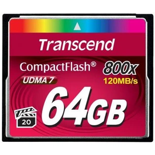 Карта пам'яті Transcend 64GB 800x (TS64GCF800) зображення 1