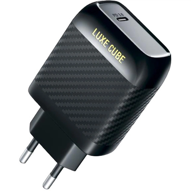 Сетевое зарядное устройство Luxe Cube Dynamic 18W (1USBх3A) Black (4446689880896) - изображение 1