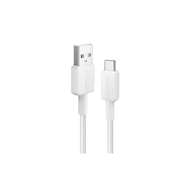 Дата кабель USB 2.0 AM to USB-C 1.8m 322 white Anker (A81H6H21) - изображение 1