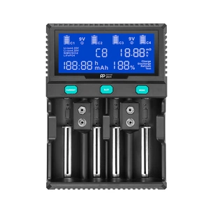 Зарядний пристрій для акумуляторів PowerPlant PP-A4 (Ni-MH,Cd,Li-ion,LiFePO4 / input AC 100V-240V DC 12V) (AA620173) зображення 1