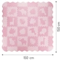 Дитячий килимок MoMi пазл Zawi 150 х 150 см Pink (MAED00012) - зменшене зображення 4