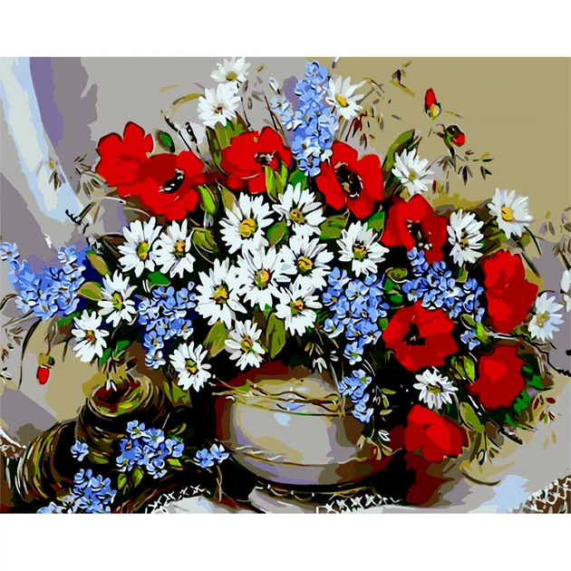 Картина по номерам ZiBi Польовий букет 40*50 см ART Line (ZB.64127) - зображення 1