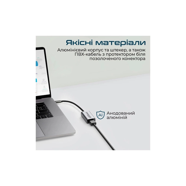 Перехідник USB-C to HDMI 4K30Hz grey Promate (medialink-h1.grey) - picture 4