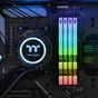 Модуль пам'яті для комп'ютера DDR4 16GB (2x8GB) 3200 MHz Toughram Black RGB ThermalTake (R009D408GX2-3200C16A) - зменшене зображення 3