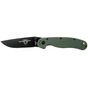 Ніж Ontario Knife RAT II D2 OD Green, Black Blade (ON8830OD) - зменшене зображення 1