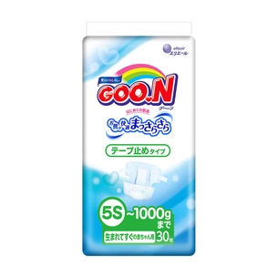 Підгузки GOO.N для маловагих новонароджених 5S до 1 кг 30 шт. (753863) зображення 1
