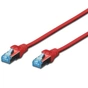Патч-корд Digitus 5м, cat.5e, SF-UTP, AWG 26/7, red (DK-1531-050/R) - зменшене зображення 1