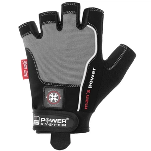 Рукавички для фітнесу Power System Man"s Power PS-2580 S Black/Grey (PS-2580_S_Black-grey) зображення 1