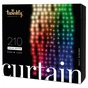 Гірлянда Twinkly Smart LED Curtain, Wall RGBW 210, BT + WiFi, Gen II, IP44 (TWW210SPP-TEU) - зменшене зображення 1