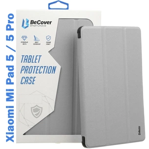 Чохол до планшета BeCover Soft Edge mount з кріпленням для стілусу Xiaomi Mi Pad 5 / 5 Pro Gray (709234) зображення 1