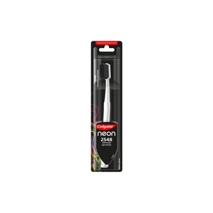 Зубна щітка Colgate Neon 2548 кінчиків щетинок середньої жорсткості Біла (2172000000027) зображення 1