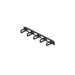 Кабельний організатор Conteg 19" 1U 40х80 скоби RAL9005 (DP-VP-P5) зображення 1