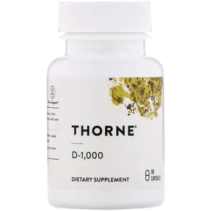 Вітамін Thorne Research Вітамін D3, 1000МЕ, 90 капсул (THR-12801) зображення 1