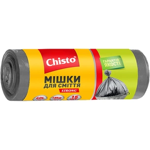 Пакети для сміття Chisto Strong 60 л 15 шт. (4823098407782) зображення 1