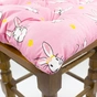 Подушка на стілець MirSon Бязь Принт 17-0528 Bunnies pink 50х50 см (2200006276852) - зменшене зображення 4
