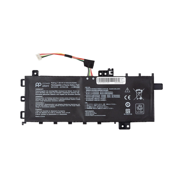 Акумулятор до ноутбука ASUS VivoBook 14 (B21N1818) 7.6V 4150mAh PowerPlant (NB431946) - зображення 1