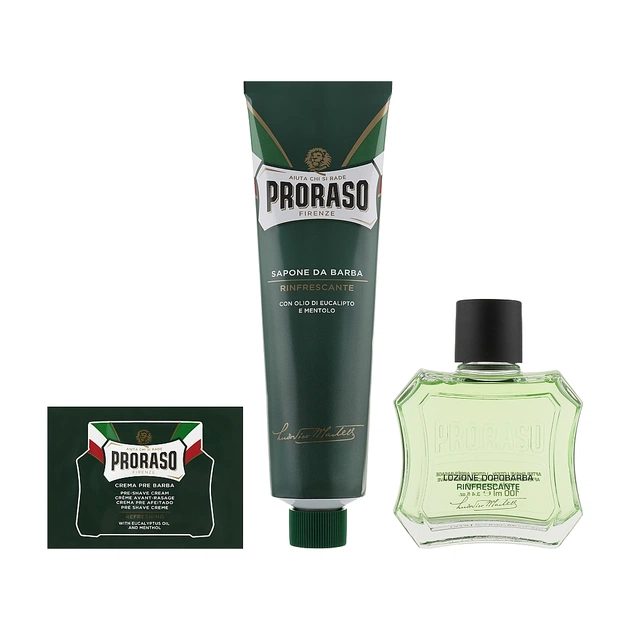 Набір косметики Proraso Green Classic Shaving Duo Крем 150 мл + Лосьйон 100 мл (8004395004751) - picture 3