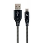 Дата кабель USB 2.0 AM to USB-C 2.0m Cablexpert (CC-USB2B-AMCM-2M-BW) - зменшене зображення 1