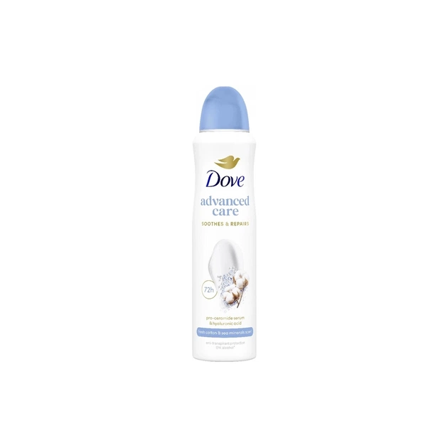 Антиперспирант Dove Advanced Care Fresh Cotton & Sea Minerals 150 мл (8720181811531) - изображение 1