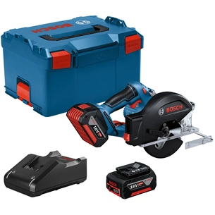 Дискова пила Bosch GKM 18V-50, 18V, 2x5Ah, 136 мм, 4250 об/хв (0.601.6B8.002) изображение 1