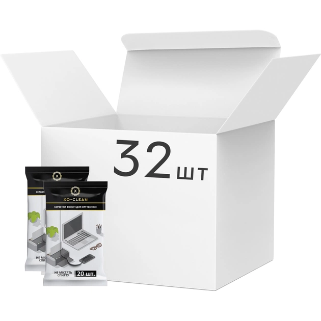 Салфетки XoKo for technique 20шт BOX, 32 пачки (XO-Clean-20-32) - изображение 1