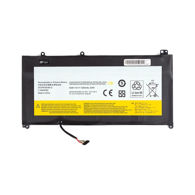 Аккумулятор для ноутбука LENOVO L12M4P62-2S2P (long cable) 7.4V 7200mAh PowerPlant (NB481750) - изображение 1