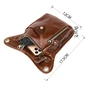 Сумка Vintage Поясна Коричнева (20014) - зменшене зображення 4