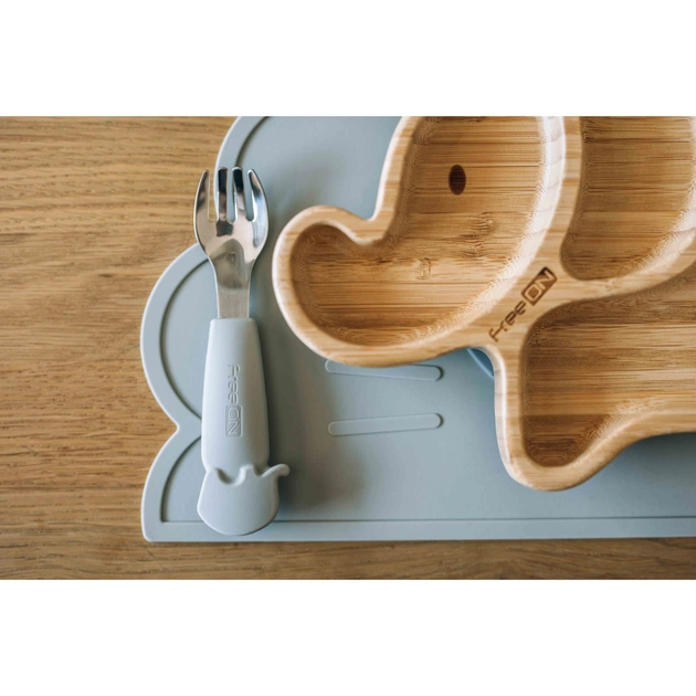 Набір дитячого посуду FreeON Lion силіконовий килимок для годування,, grey (46378) - picture 3