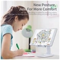 Подставка для планшета и телефона Knight Foldable Desk Mobile Phone Holder Stand (Alloy) White Essager (EZJZM-QS02) - уменьшенное изображение 6