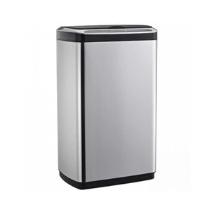 Контейнер для сміття JAH сенсорний прямокутний з вн. відром срібний металік 30 л (6396) изображение 1