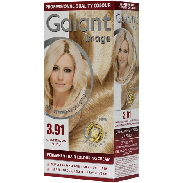 Краска для волос Galant Image 3.91 - Скандинавский супер блонд (3800010501422) - изображение 1