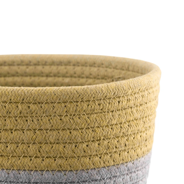 Кошик для зберігання Ardesto Vigor Плетений Бавовняний шпагат Коричневий / сірий 3.5 л (ARHC2504BG) - picture 3