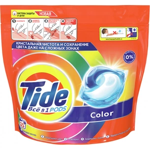 Капсули для прання Tide Все-в-1 Color 35 шт. (8001841582283) зображення 1