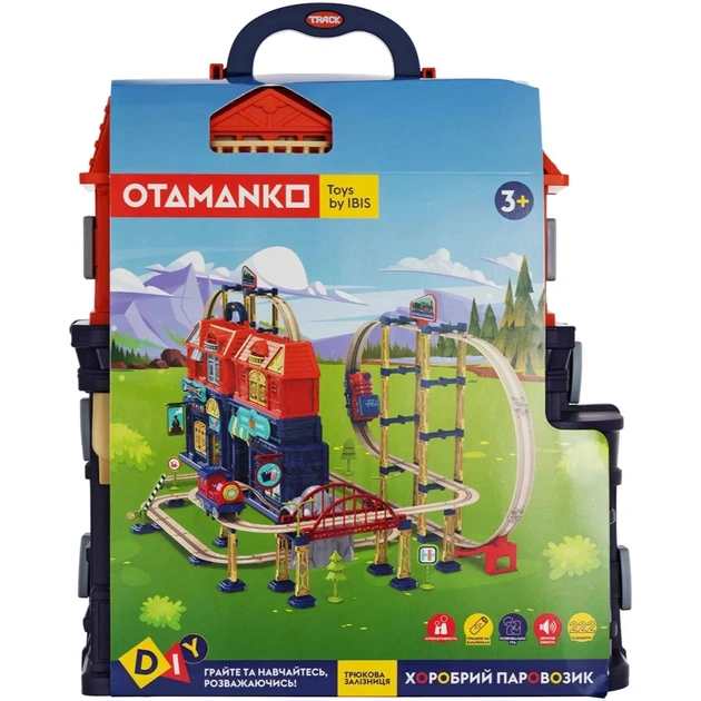 Железная дорога Otamanko Храбрый паровозик трюковая железная дорога 222 детали (89972) - изображение 11