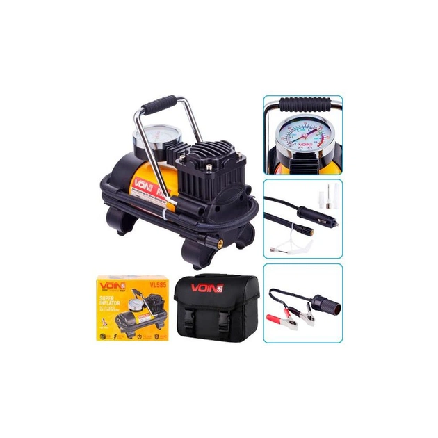 Автомобильный компрессор VOIN VL-585 150psi/15A/40л (VL-585) - изображение 6