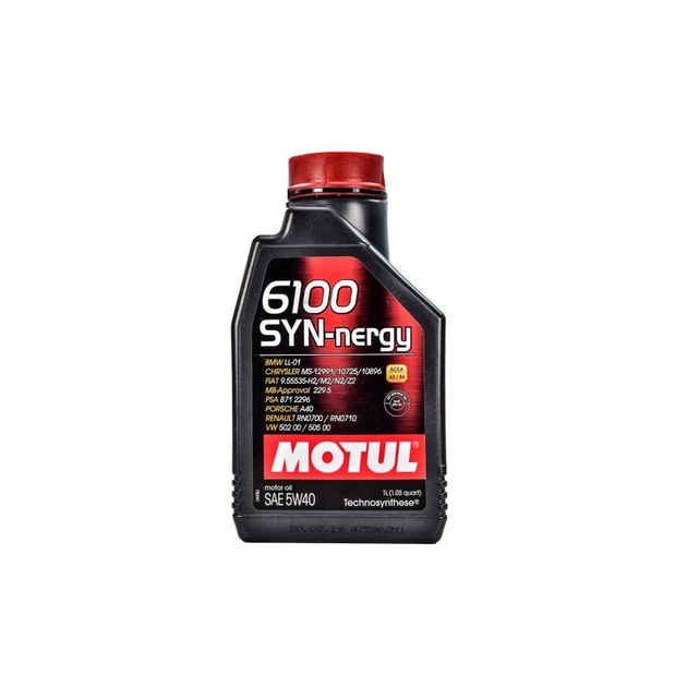 Моторна олива MOTUL 6100 Syn-nergy 5w40 1л (368311) - изображение 1