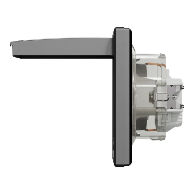 Розетка Schneider Electric ASFORA з кришкою, IP44, антрацит (EPH3100371) - зображення 4