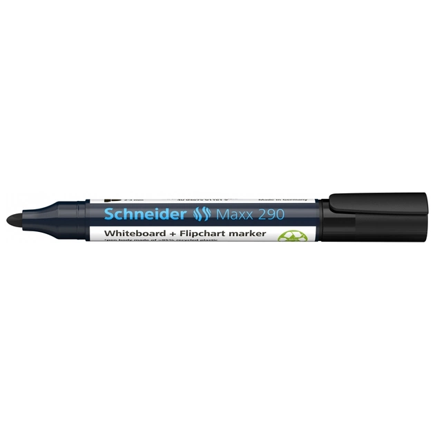 Маркер Schneider MAXX для дошок та фліпчартів 290, чорний (S129001) - зображення 1