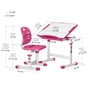 Парта со стулом Evo-kids Ergo Pink (Evo-05 Ergo PN) - уменьшенное изображение 3
