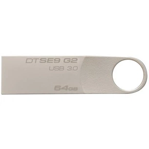 USB флеш накопичувач Kingston 64GB DTSE9 G2 Metal Silver USB 3.0 (DTSE9G2/64GB) зображення 1