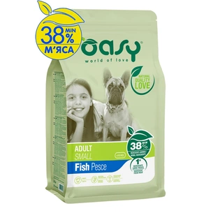 Сухий корм для собак OASY LIFESTAGE Adult Small риба 1 кг (8054329510087) зображення 1