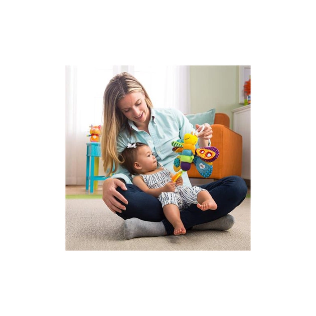 Іграшка на коляску Lamaze Метелик із прорізувачем і пискавкою (L27024) - picture 3