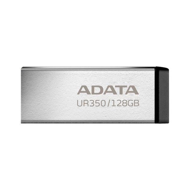 USB флеш накопичувач ADATA 128GB UR 350 Silver/Black USB 3.2 (UR350-128G-RSR/BK) - зображення 1