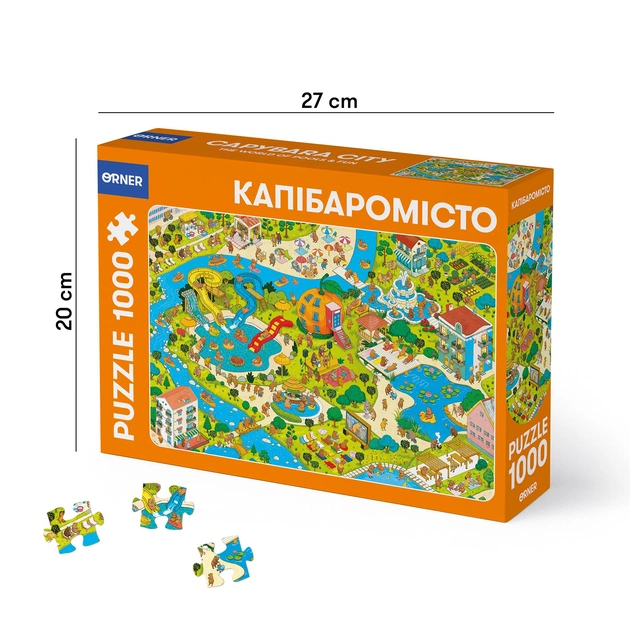 Пазл Orner Капібаромісто 1000 елементів - зображення 4