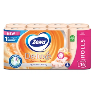 Туалетний папір Zewa Deluxe Персик 3 шари 16 рулонів (7322540201192) зображення 1