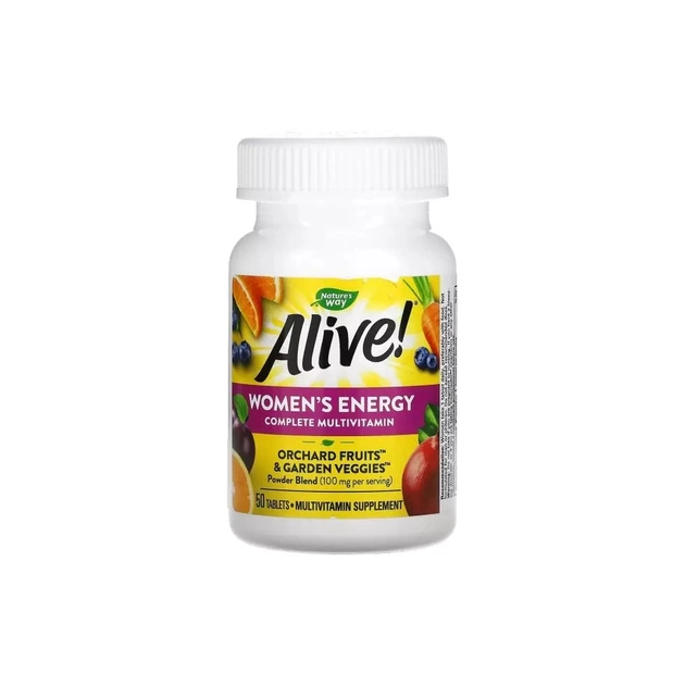Мультивітамін Nature's Way Мультивітамінний комплекс Для Жінок Alive! Women's Energy Complet (NWY-13663) - зображення 3