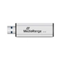 USB флеш накопичувач Mediarange 64GB Black/Silver USB 3.0 (MR917) - зменшене зображення 3