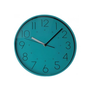Настінний годинник Optima Flash пластиковий, бірюзово-синій (O52098) зображення 1
