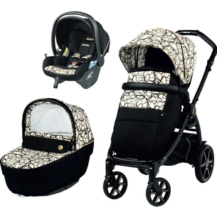 Коляска Peg-Perego 3 в 1 Book Grafic Gold Lounge Графічне золото (2000000130569) (PACK-BOOK31LG00002) зображення 1