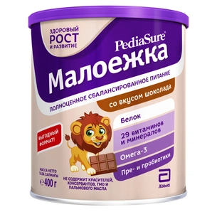 Дитяча суміш PediaSure Малоїжка зі смаком шоколаду 400 г (8710428015990) зображення 1